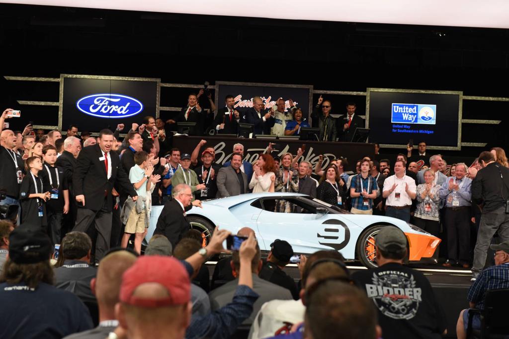 First 2019 Ford GT Heritage Edition Sells for $2.5 Million as Ford Donates $3.6 Million to Long-Time Charity Partners from a Weekend of Rare Vehicle Auctions