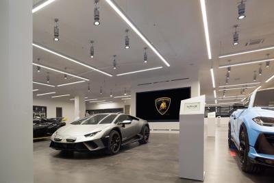 Grand opening of Lamborghini dealership in Cologne