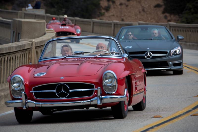 The glamour of the Mercedes-Benz SL at the Pebble Beach Concours d'Elegance