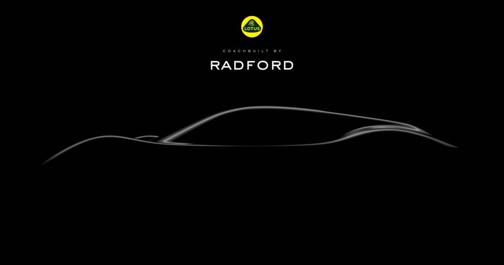 Radford announces first bespoke car, built in collaboration with Lotus