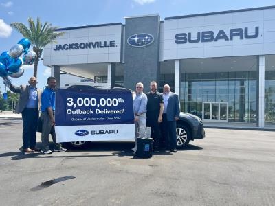 Subaru of America sells three-millionth Outback