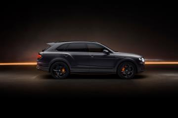 Black Bentley wings identify S Black Edition the darker side of Bentayga
